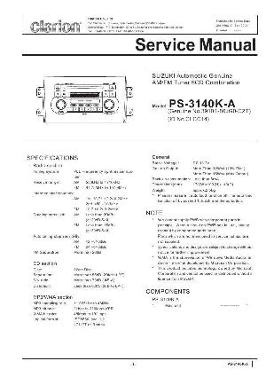 Сервисная инструкция Clarion PS-3140K-A ― Manual-Shop.ru