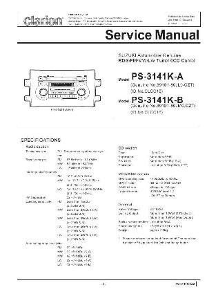 Сервисная инструкция Clarion PS-3141K-A, K-B ― Manual-Shop.ru