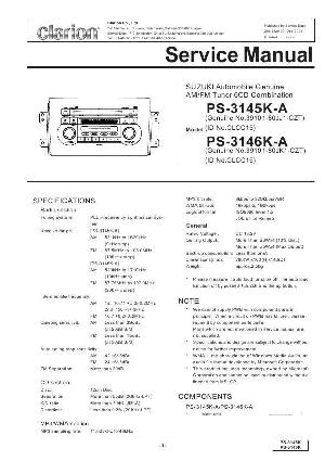 Сервисная инструкция Clarion PS-3145K-A, PS-3146K-A ― Manual-Shop.ru