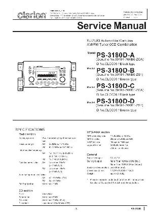 Сервисная инструкция Clarion PS-3180D ― Manual-Shop.ru