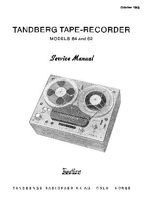 Service manual Tandberg 62, 64 ― Manual-Shop.ru