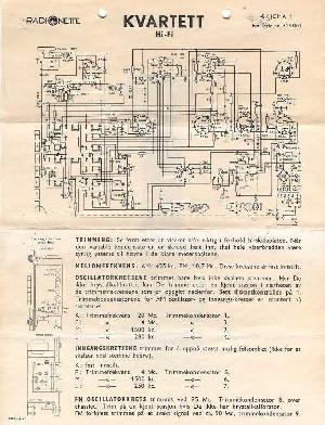 Service manual Tandberg RADIONETTE KVARTETT ― Manual-Shop.ru