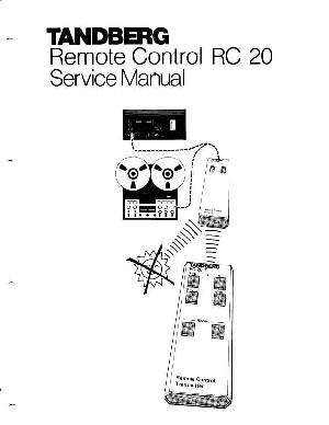 Сервисная инструкция Tandberg RC-20 ― Manual-Shop.ru