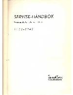 Service manual Tandberg SERVISE HANDBOOK 1933-1948