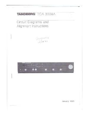 Service manual Tandberg TCA-3038A ― Manual-Shop.ru