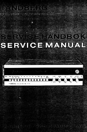 Service manual Tandberg TR-1000 ― Manual-Shop.ru