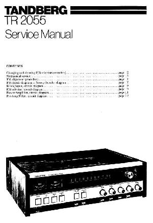 Service manual Tandberg TR-2055 ― Manual-Shop.ru