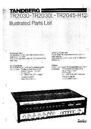 Service manual Tandberg TR2030, TR2030L, TR2045-H12  ― Manual-Shop.ru