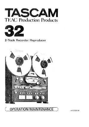 Сервисная инструкция Tascam 32 ― Manual-Shop.ru