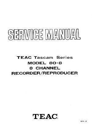 Service manual Tascam 80-8 ― Manual-Shop.ru