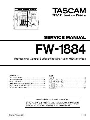 Service manual Tascam FW-1884 ― Manual-Shop.ru