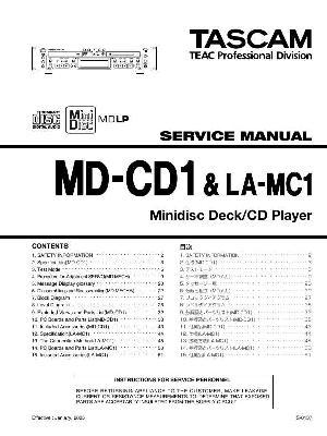 Сервисная инструкция Tascam MD-CD1, LA-MC1 ― Manual-Shop.ru