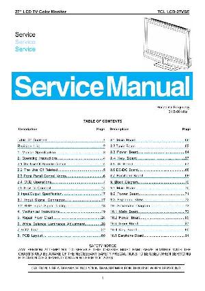 Service manual TCL LCD-27VSE ― Manual-Shop.ru