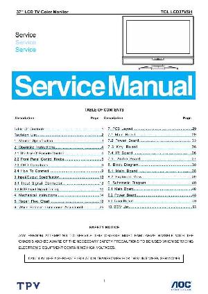 Service manual TCL LCD37VSH ― Manual-Shop.ru