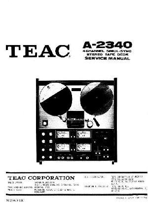 Service manual Teac A-2340 ― Manual-Shop.ru