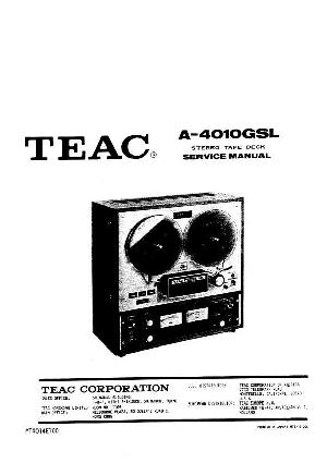 Сервисная инструкция Teac A-4010GSL  ― Manual-Shop.ru