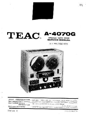 Сервисная инструкция Teac A-4070G  ― Manual-Shop.ru