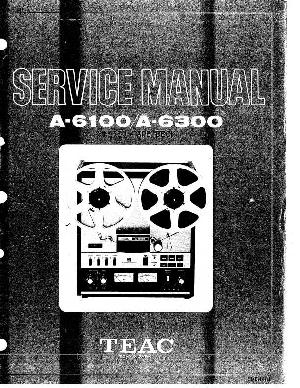 Service manual Teac A-6100, A-6300 ― Manual-Shop.ru