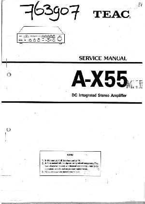 Сервисная инструкция Teac A-X55MKII ― Manual-Shop.ru