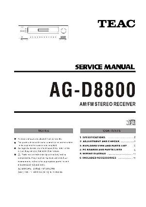 Service manual Teac AG-D8800 ― Manual-Shop.ru