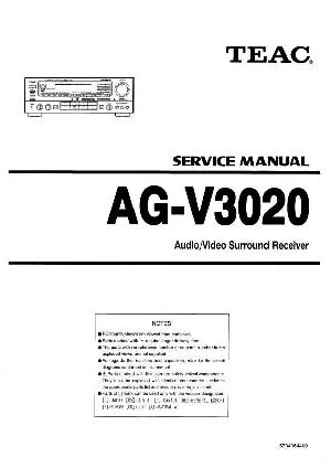 Service manual Teac AG-V3020 ― Manual-Shop.ru