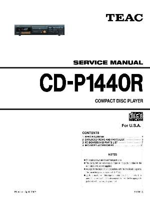Service manual Teac CD-P1440R ― Manual-Shop.ru