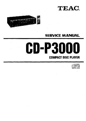 Service manual Teac CD-P3000 ― Manual-Shop.ru