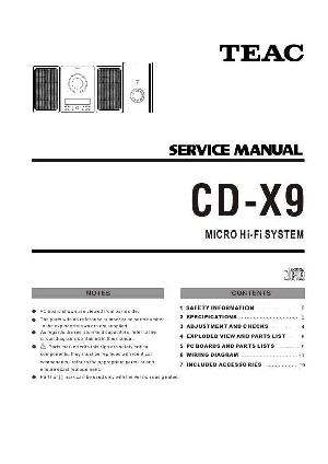 Service manual Teac CD-X9 ― Manual-Shop.ru