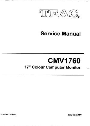 Service manual Teac CMV1760 ― Manual-Shop.ru
