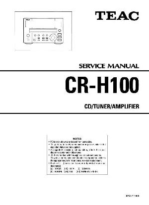 Service manual Teac CR-H100 ― Manual-Shop.ru