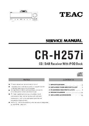 Service manual Teac CR-H257I ― Manual-Shop.ru