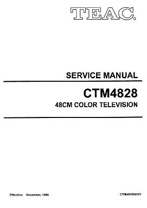 Сервисная инструкция Teac CT-M4828 ― Manual-Shop.ru