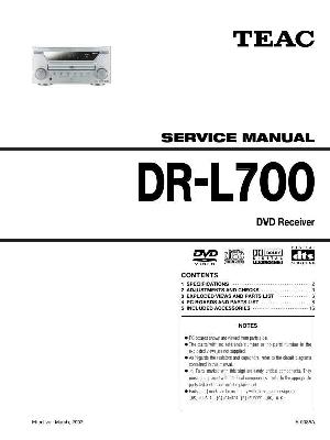 Сервисная инструкция Teac DR-L700 ― Manual-Shop.ru