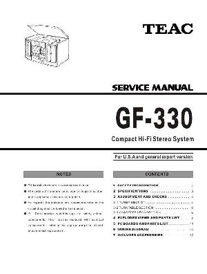 Service manual Teac GF-330 ― Manual-Shop.ru
