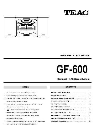 Service manual Teac GF-600 ― Manual-Shop.ru