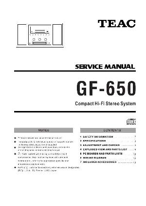 Service manual Teac GF-650 ― Manual-Shop.ru