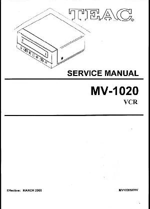 Service manual Teac MV-1020 ― Manual-Shop.ru