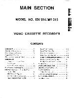 Сервисная инструкция Teac MV-314, MV-315