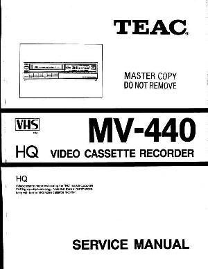 Сервисная инструкция Teac MV-440 ― Manual-Shop.ru