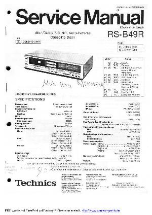 Service manual Technics RS-B49R ― Manual-Shop.ru