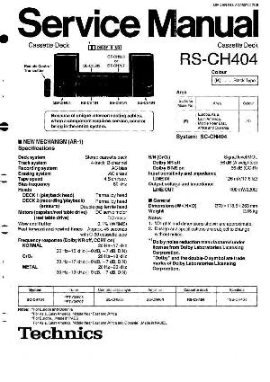 Service manual Technics RS-CH404 ― Manual-Shop.ru