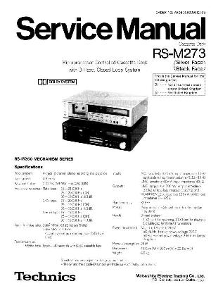 Сервисная инструкция Technics RS-M273 ― Manual-Shop.ru