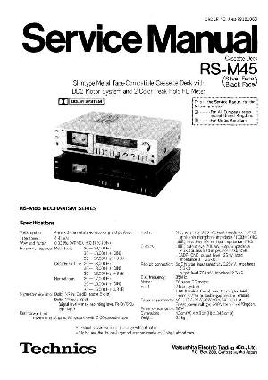 Service manual Technics RS-M45 ― Manual-Shop.ru
