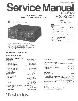 Service manual Technics RS-X502 ― Manual-Shop.ru