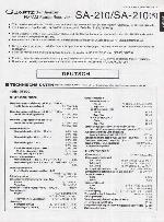 Сервисная инструкция Technics SA-210
