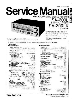 Сервисная инструкция Technics SA-300L ― Manual-Shop.ru