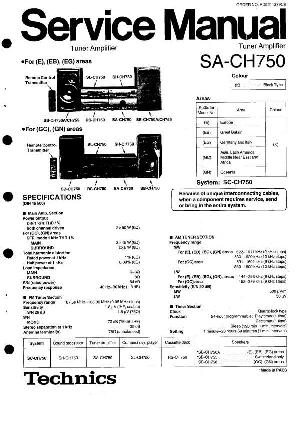 Сервисная инструкция Technics SA-CH750 ― Manual-Shop.ru
