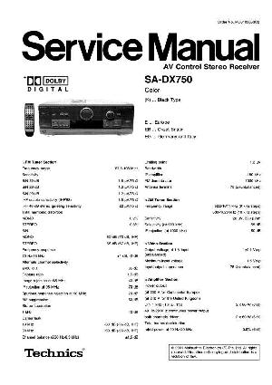Сервисная инструкция Technics SA-DX750E ― Manual-Shop.ru