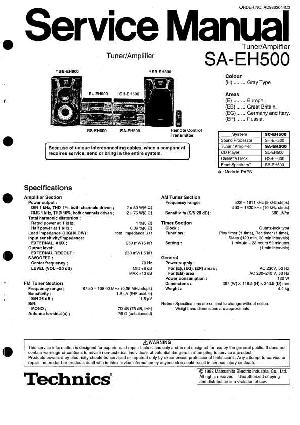Сервисная инструкция Technics SA-EH500 ― Manual-Shop.ru