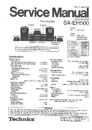 Сервисная инструкция Technics SA-EH500GC ― Manual-Shop.ru